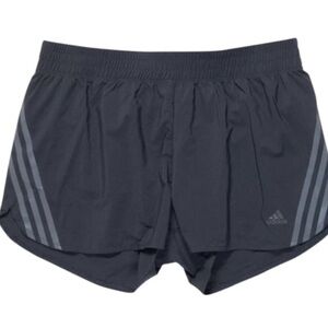 Adidas Black and Gray Athletic Shorts with Elastic Waistband